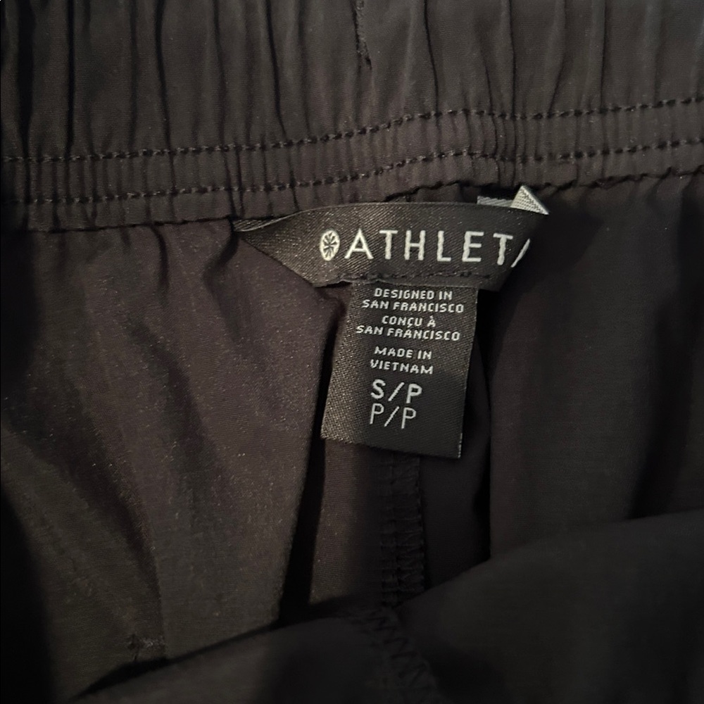Athleta Black Midday mid rise poplin pant small petite - Picture 2 of 4